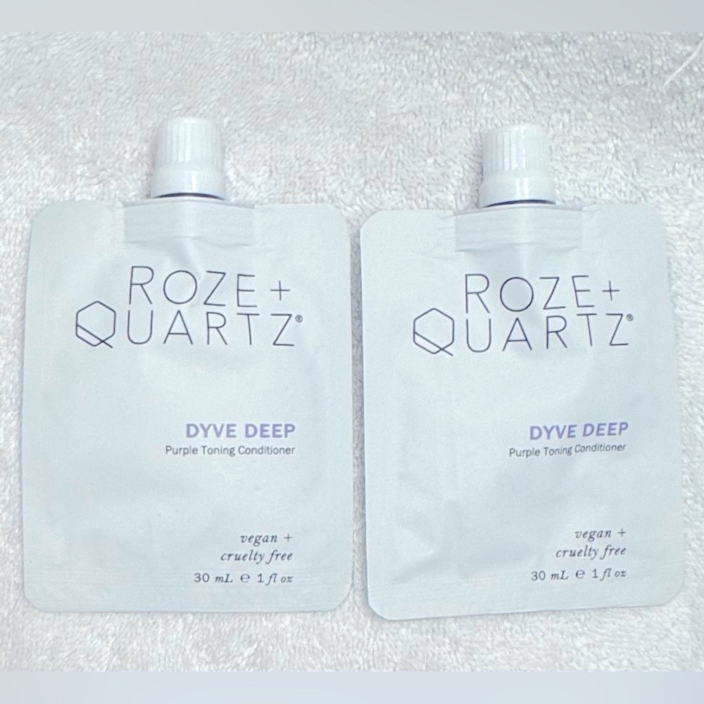 Roze + Quartz Dyve Deep Purple Toning Conditioner Travel Size 30ml X 2 NEW